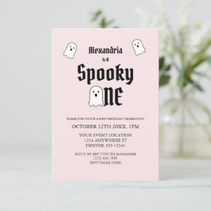 Spooky One 1. Geburtstag Einladung
