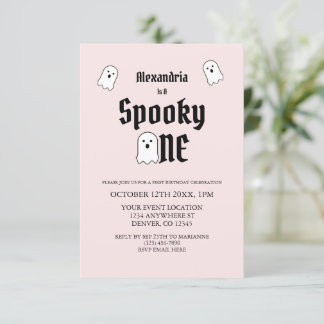 Spooky One 1. Geburtstag Einladung