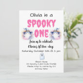 Spooky One 1. Geburtstag Einladung (Stehend Vorderseite)
