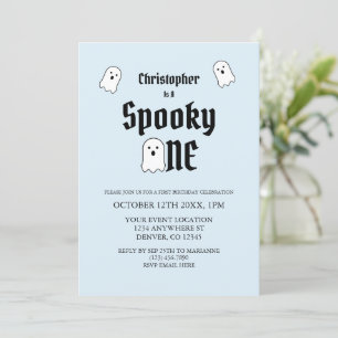 Spooky One 1. Geburtstag Einladung