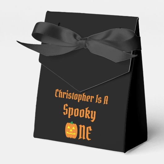 Spooky One 1. Geburtstag Geschenkschachtel (Vorderseite)