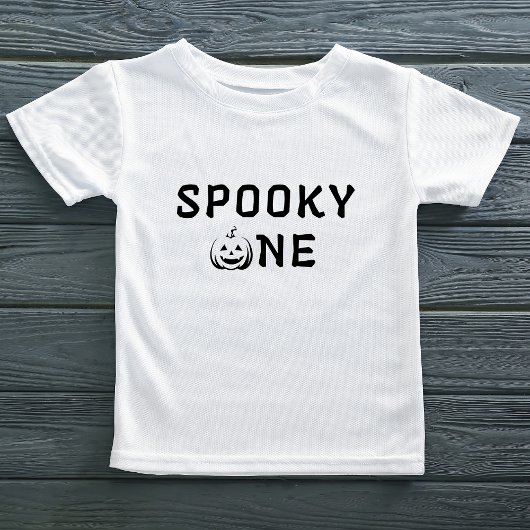 Spooky One 1. Geburtstag Kürbisgefecht Baby T-shirt