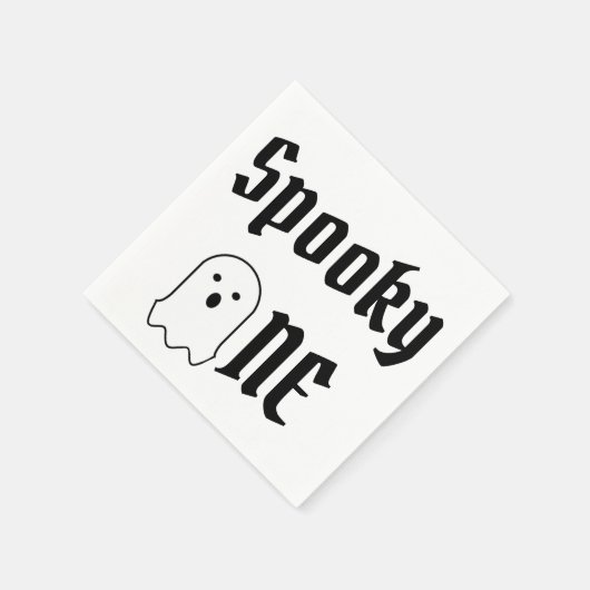 Spooky One 1. Geburtstag Serviette (Ecke)