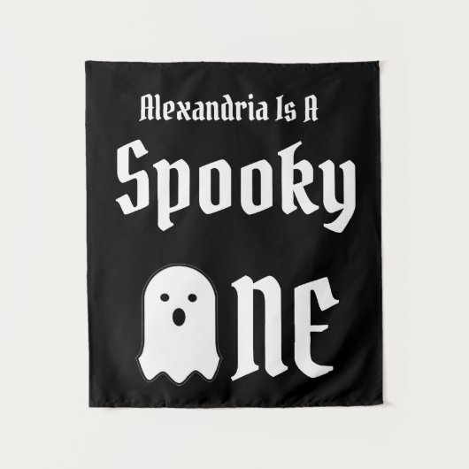 Spooky One 1. Geburtstag Wandteppich (Vorderseite)