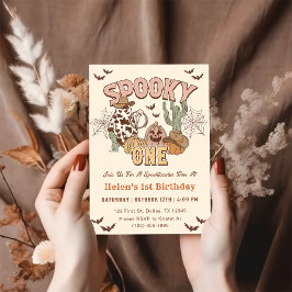 Spooky One 1. Geburtstag Western Party Einladung