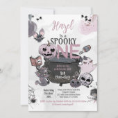 Spooky One 1st Birthday Halloween Einladung (Vorderseite)