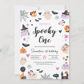 Spooky One Adorable Halloween Einladung (Vorderseite)