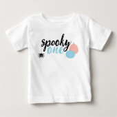 Spooky One Blue First Geburtstag Baby T-shirt (Vorderseite)