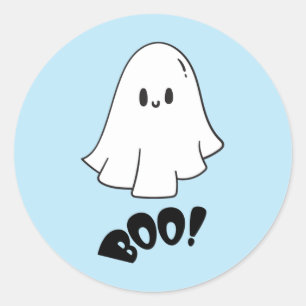 Spooky One Blue Niedlich Ghost Halloween 1. Geburt Runder Aufkleber