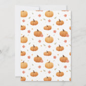 Spooky One Boy Einladung zum ersten Geburtstag (Rückseite)