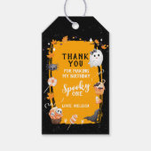 Spooky One Cute Halloween Birthday Thank You Geschenkanhänger (Vorderseite)