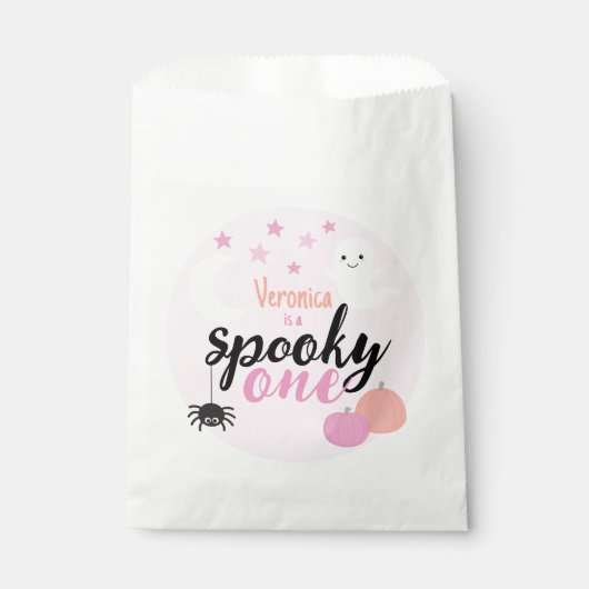 Spooky One erster Geburtstag Geschenktütchen (Vorderseite)