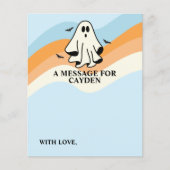 Spooky One First Birthday Time Capsule Nachricht (Vorderseite)