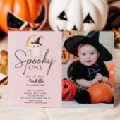 Spooky One Foto Geburtstag Einladung