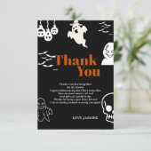 Spooky One Geburtstag Dankeskarte (Stehend Vorderseite)