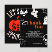 Spooky One Geburtstag Dankeskarte (Vorne/Hinten)