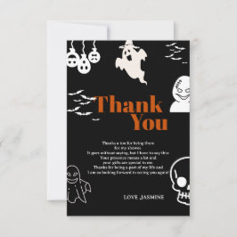 Spooky One Geburtstag Dankeskarte