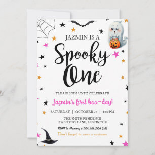 Spooky One Geburtstag Halloween Einladung