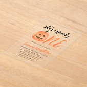 Spooky One Geburtstagsparty Acryleinladungen (Ablage )