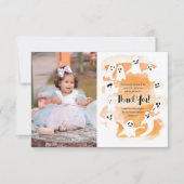 Spooky One Geburtstagsparty Dankeskarte (Vorderseite)