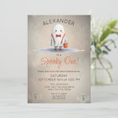 Spooky One Geburtstagsparty Einladung (Stehend Vorderseite)