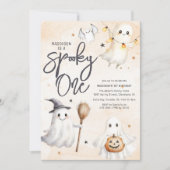 Spooky One Geburtstagsparty Einladung (Vorderseite)