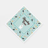 Spooky One Gender Neutral Halloween erster Geburts Serviette (Ecke)
