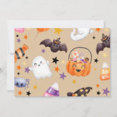 Spooky One Ghost 1. Geburtstag Halloween Einladung (Rückseite)