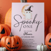 Spooky One Ghost Birthday Einladung