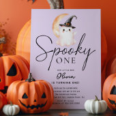 Spooky One Ghost Birthday Einladung