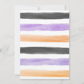 Spooky One Ghost Pumpkin Halloween erster Geburtst Einladung (Rückseite)