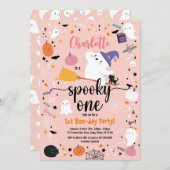 Spooky One Girl Birthday Halloween-Party (Vorne/Hinten)