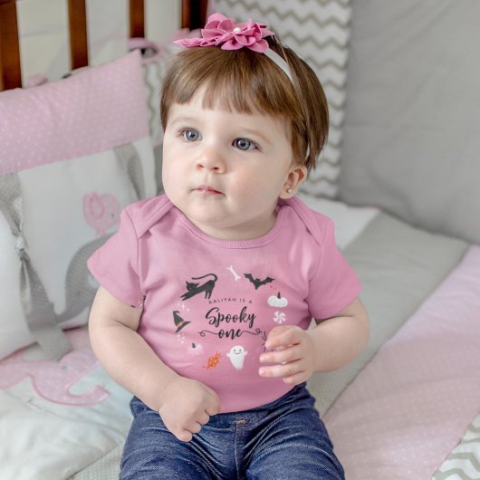 Spooky One Girl Birthday Party Kleinkind T-shirt