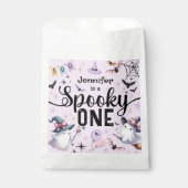 Spooky One Girl Niedlich Ghost Halloween 1. Geburt Geschenktütchen (Vorderseite)