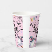 Spooky One Girl Niedlich Ghost Halloween 1. Geburt Pappbecher (Rechts)