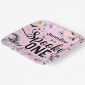 Spooky One Girl Niedlich Ghost Halloween 1. Geburt Pappteller (Gewinkelt)