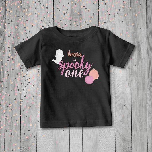 Spooky One Girl's erster Geburtstag Baby T-shirt