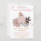 Spooky One Girls erster Geburtstag Einladung (Vorderseite)