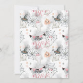 Spooky One Girls Halloween 1. Geburtstag Einladung (Rückseite)