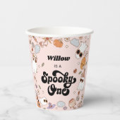 Spooky One Groovy Halloween 1. Geburtstag Pappbecher (Vorderseite)