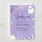 Spooky One Halloween 1. Geburtstag Einladung (Vorderseite)