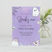 Spooky One Halloween 1. Geburtstag Einladung (Stehend Vorderseite)