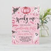 Spooky One Halloween 1. Geburtstag Einladung (Stehend Vorderseite)