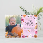 Spooky One Halloween 1. Geburtstag Einladung (Stehend Vorderseite)