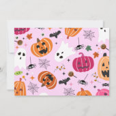 Spooky One Halloween 1. Geburtstag Einladung (Rückseite)