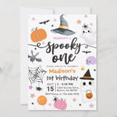 Spooky One Halloween 1. Geburtstag Einladung (Vorderseite)