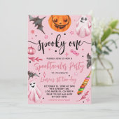 Spooky One Halloween 1. Geburtstag Einladung (Stehend Vorderseite)