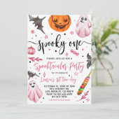 Spooky One Halloween 1. Geburtstag Einladung (Stehend Vorderseite)