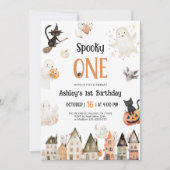 Spooky One | Halloween 1. Geburtstag Einladung (Vorderseite)