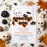 Spooky One Halloween 1. Geburtstag Einladung
